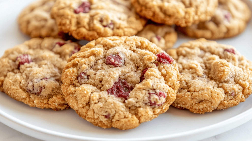 Freshly baked Crumbl Cookies in different flavors.